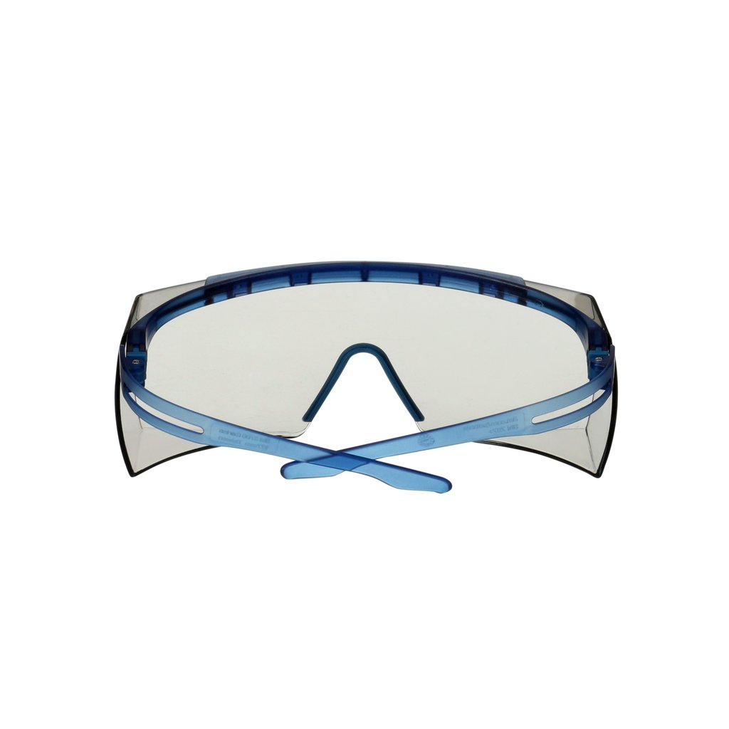 3M™ SecureFit™ 3700 Overbrille, blå brillestang, Scotchgard™ anti-dug (K&amp;N), Indoor/Outdoor lysegrå linse, SF3707SGAF-BLU-EU