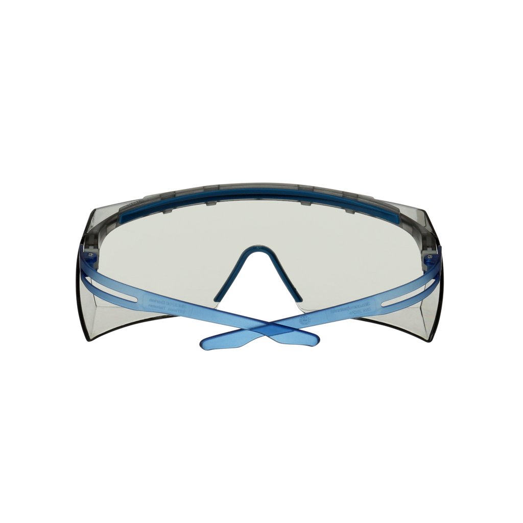 3M™ SecureFit™ 3700 Overbrille, blå brillestang, anti-ridse+ (K), klar linse, SF3701ASP-BLU-EU