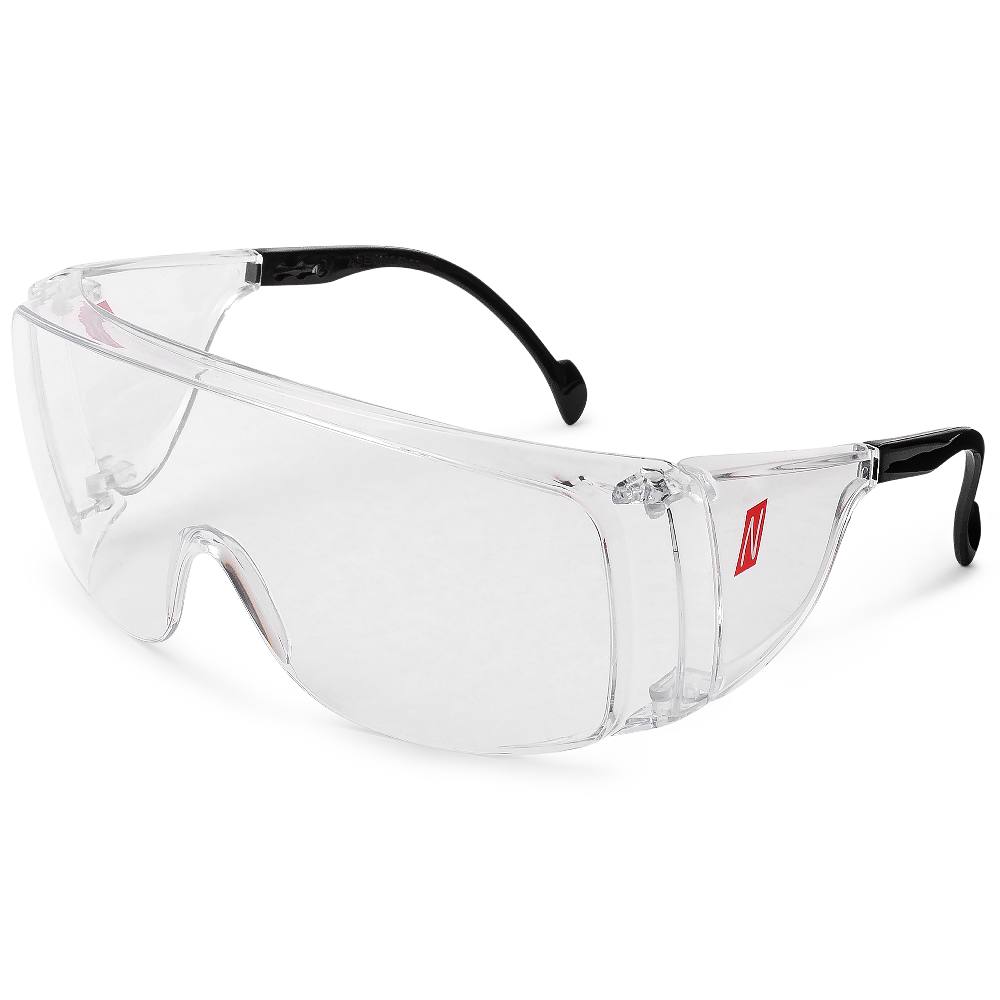Gæstebrille, polycarbonat UV 385, kan bæres uden på egen brille optisk klasse 1 - Vision Protect OTG overspec sikkerhedsbriller En 166