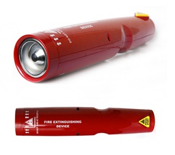 [M-18-W-JE50] Letvægt billig transportabel kompakt brandslukker, vejer kun 480 gram, kan kastes ind i ilden 242 x 53 mm JE50