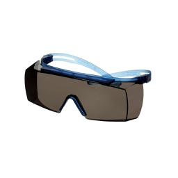 [M-35-SF3702SGAF-BLU-EU] 3M™ SecureFit™ 3700 Overbrille, blå brillestang, Scotchgard™ anti-dug (K&amp;N), grå linse, SF3702SGAF-BLU-EU