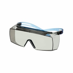 [M-35-SF3707XSGAF-BLU-EU] 3M™ SecureFit™ 3700 Overbrille, blå brillestang, tætningskant, Scotchgard™ anti-dug (K&amp;N), Indoor/Outdoor lysegrå linse, SF3707XSGAF-BLU-EU